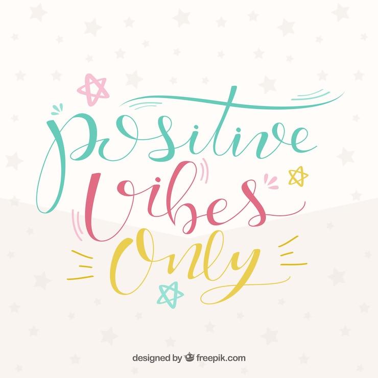 Vector Gratis lettering and quote background in three colors