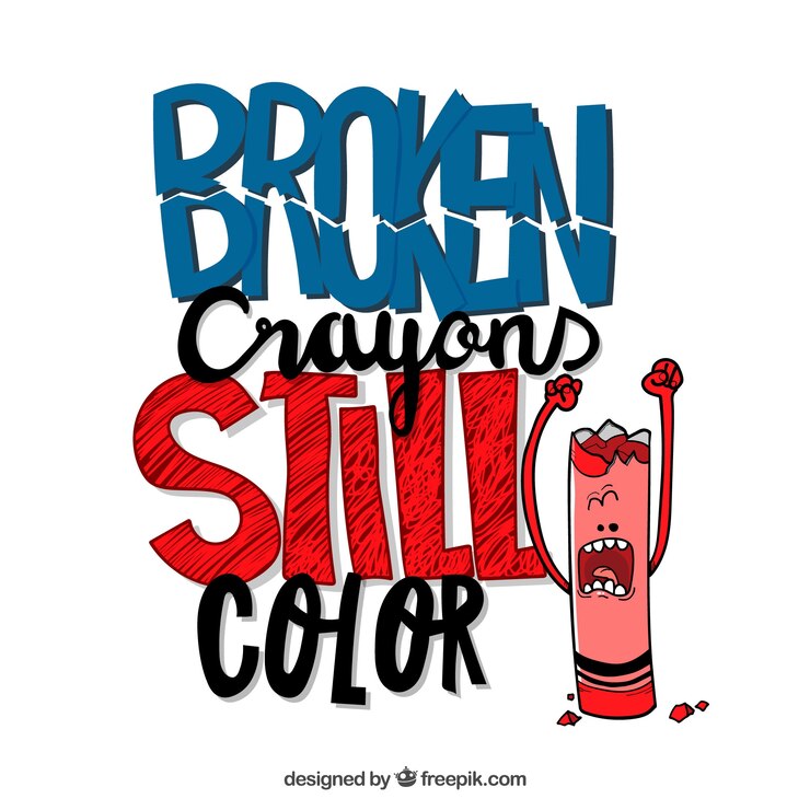 Vector Gratis lettering background with crayon