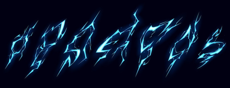 Vector Gratis lightning bolt hit vfx effect impact
