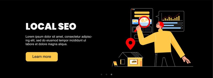 Vector Gratis local seo marketing poster