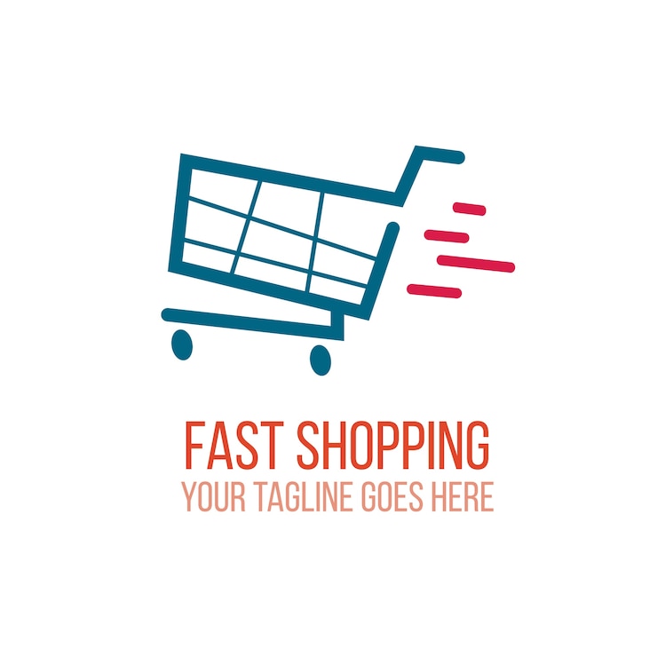 Vector Gratis logo belanja cepat