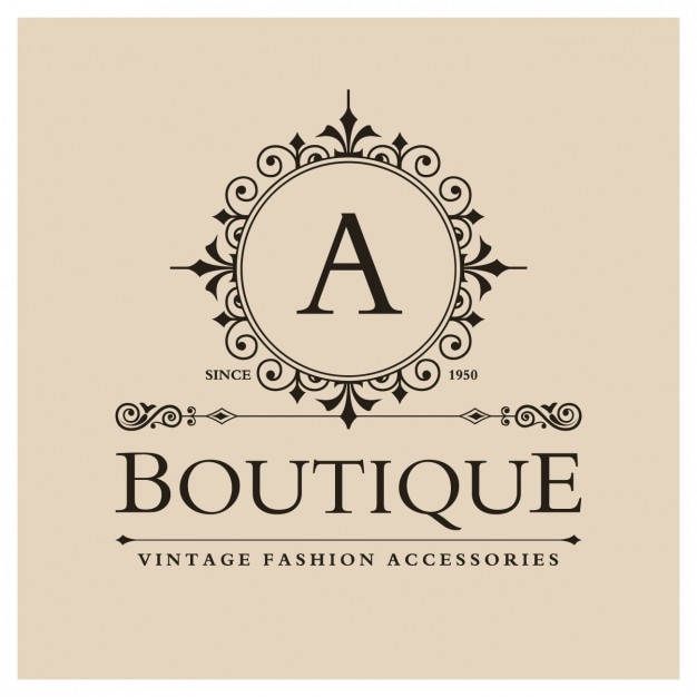 Vector Gratis logo butik vintage