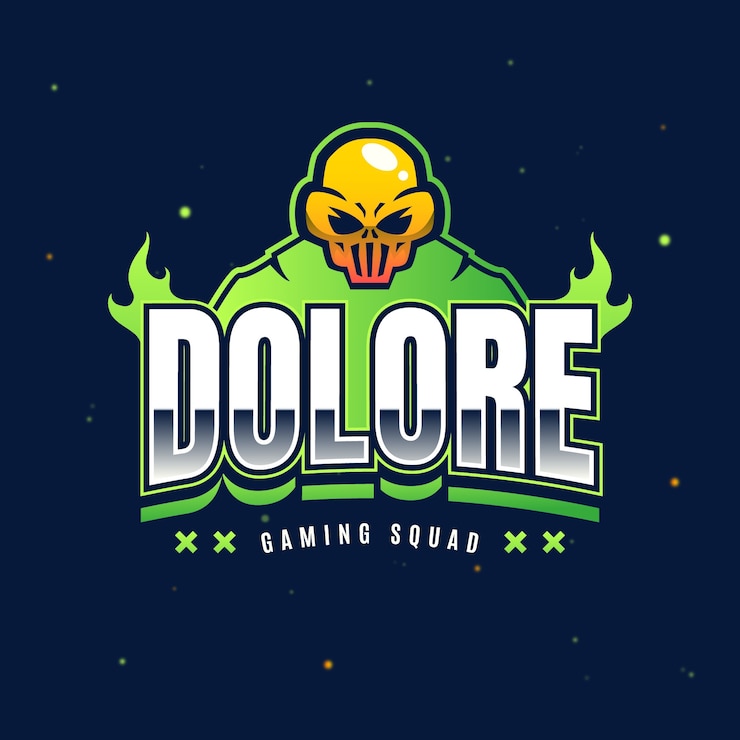 Vector Gratis logo game desain datar