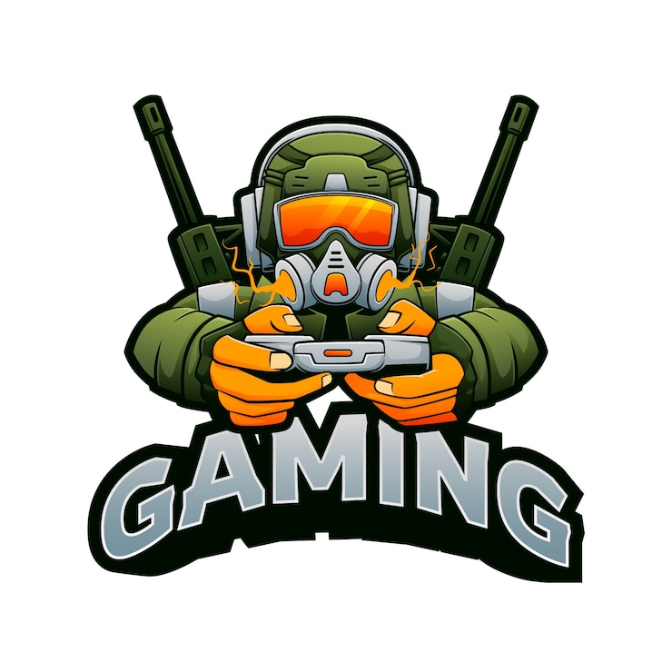Vector Gratis logo gaming gradien