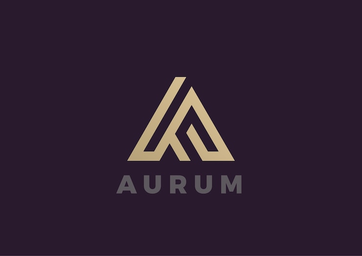 Vector Gratis logo huruf a. gaya linier