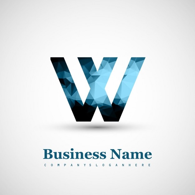 Vector Gratis logo huruf w
