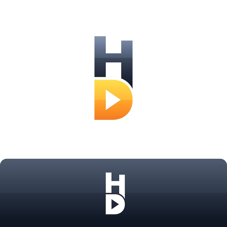 Vector Gratis logo monogram hd gradien