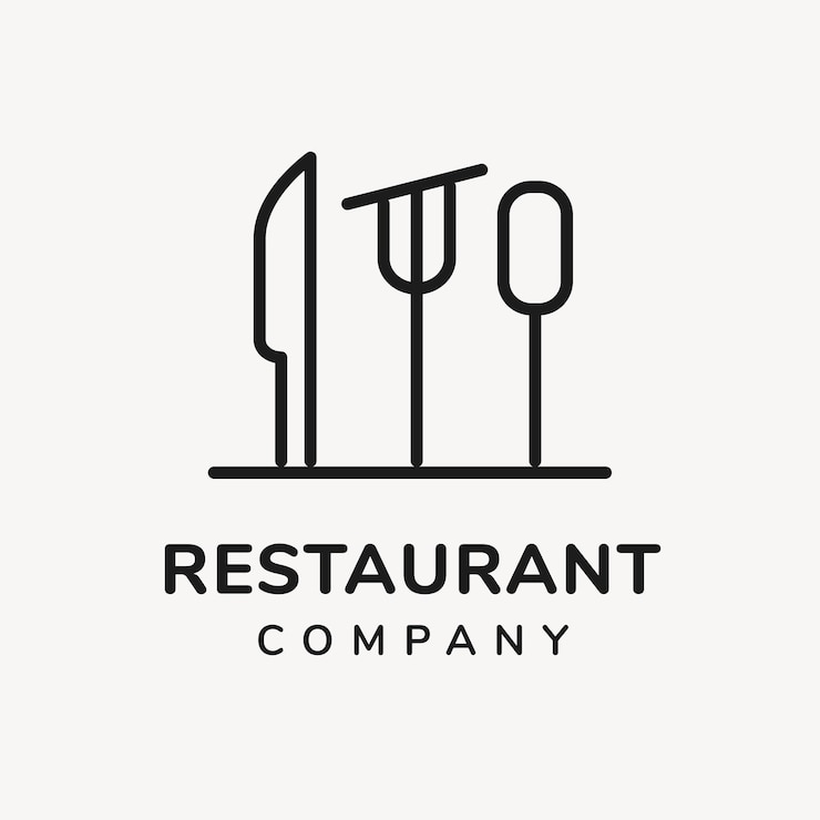 Vector Gratis logo restoran, templat bisnis makanan untuk vektor desain branding