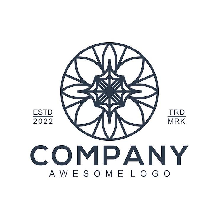 Vector Gratis logo siluet bunga