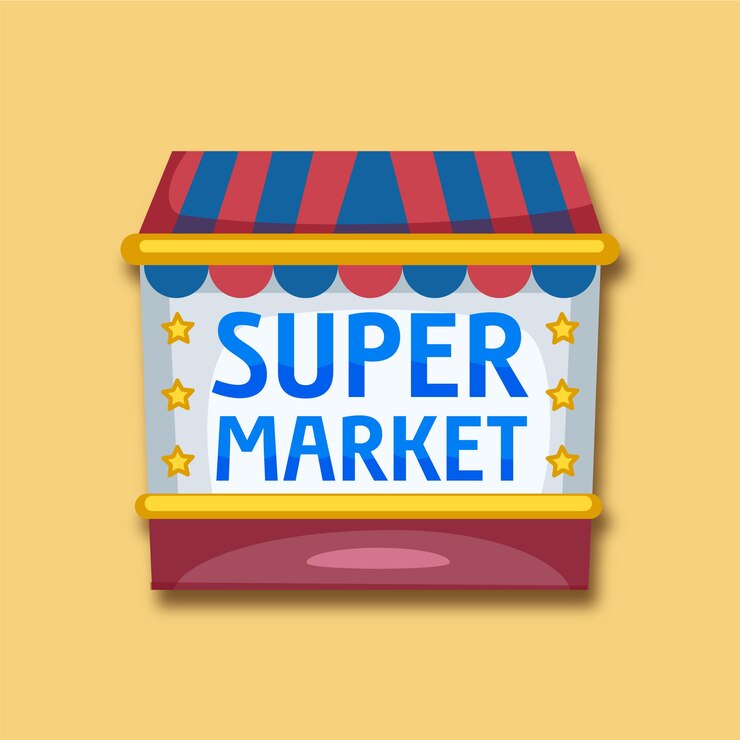 Vector Gratis logo supermarket