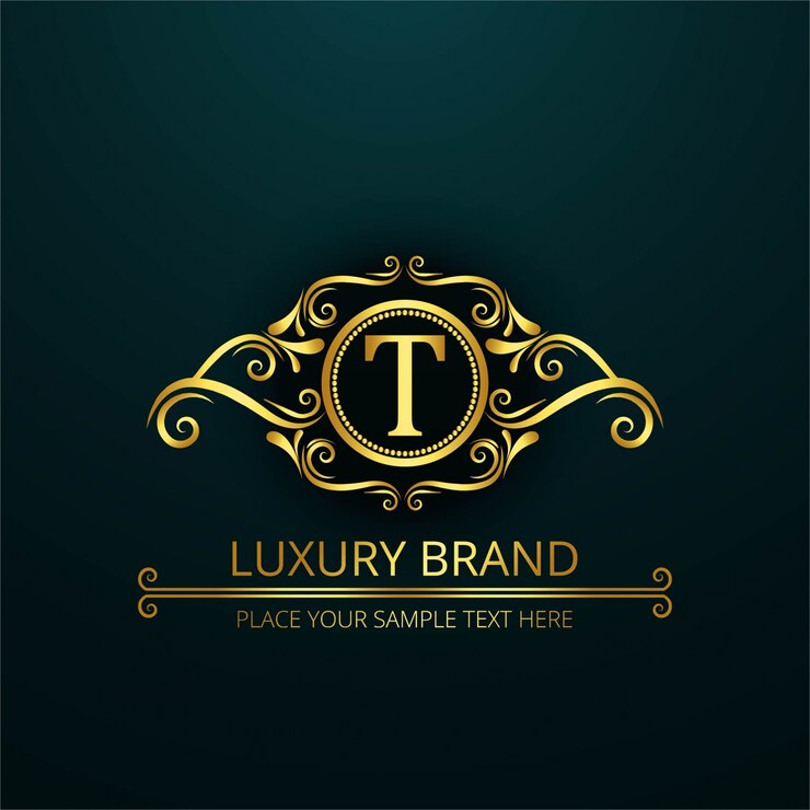 Vector Gratis logo t huruf mewah