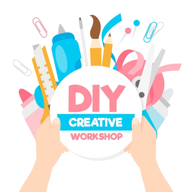 Vector Gratis lokakarya kreatif diy