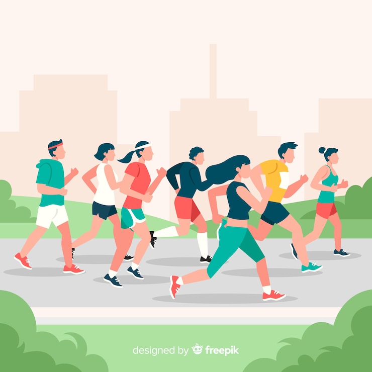 Vector Gratis lomba maraton