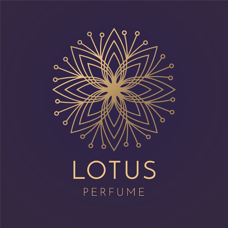 Vector Gratis luxury floral perfume logo template