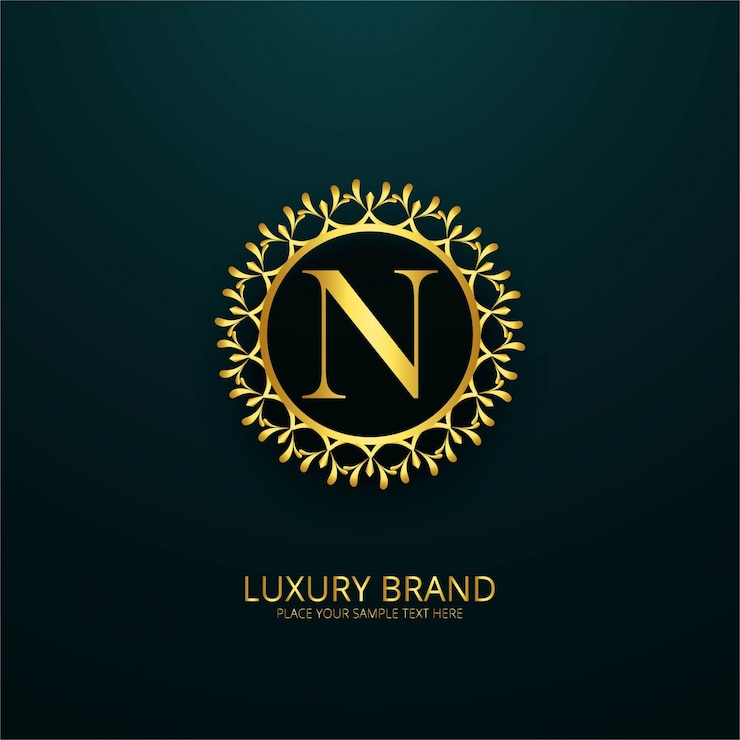 Vector Gratis luxury letter n logo