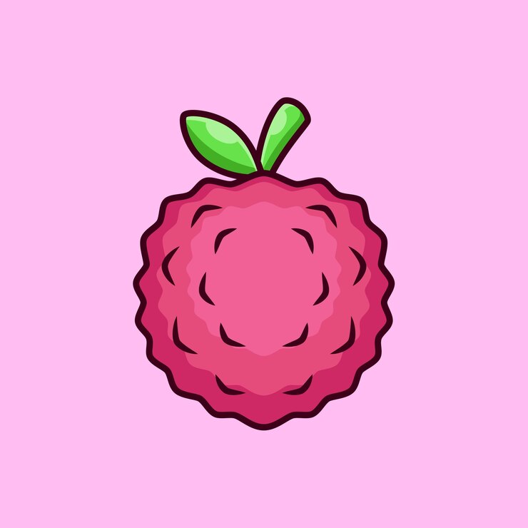 Vector Gratis lychee fruit cartoon vector icon illustration food object icon isolated flat vector
