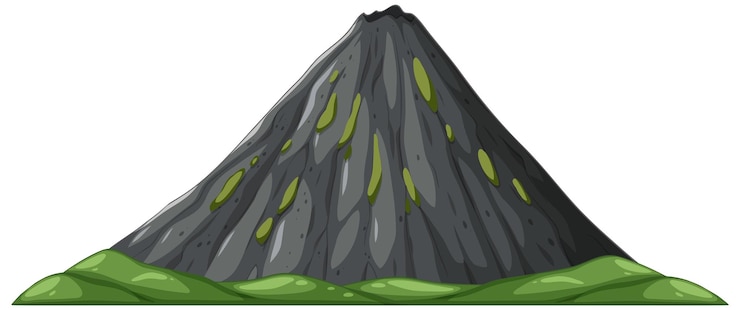 Vector Gratis majestic volcanic mountain landscape
