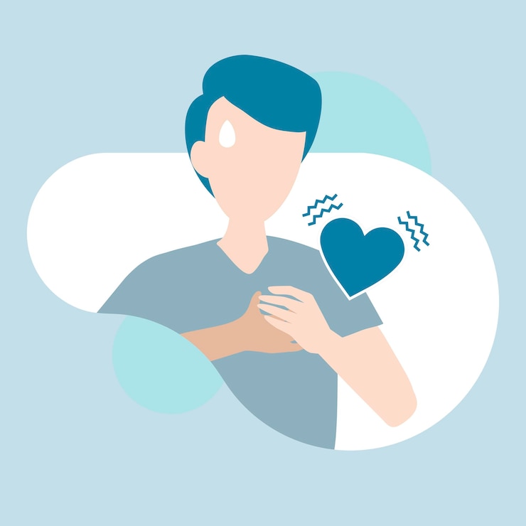 Vector Gratis man showing symptoms of a virus vector