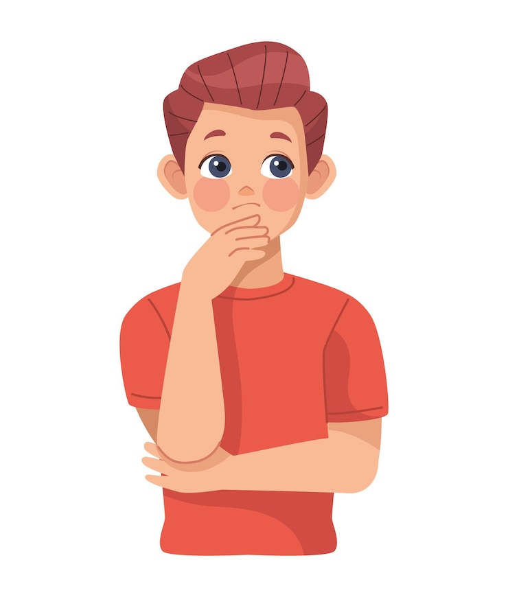 Vector Gratis man thinking decision isolated design