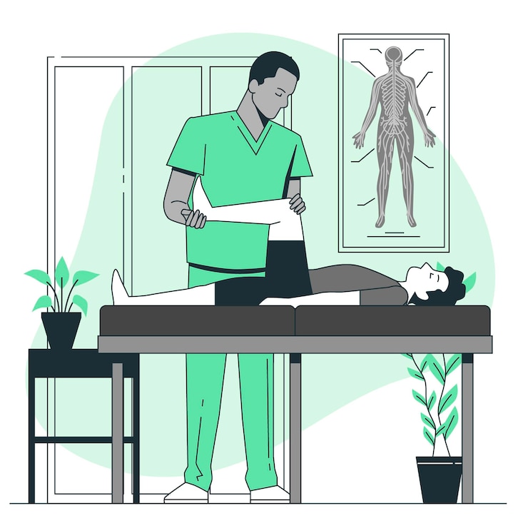 Vector Gratis massage therapist concept illustration