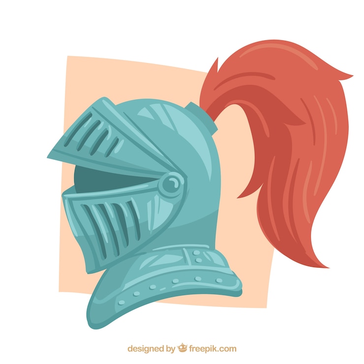 Vector Gratis medieval helmet with classical style