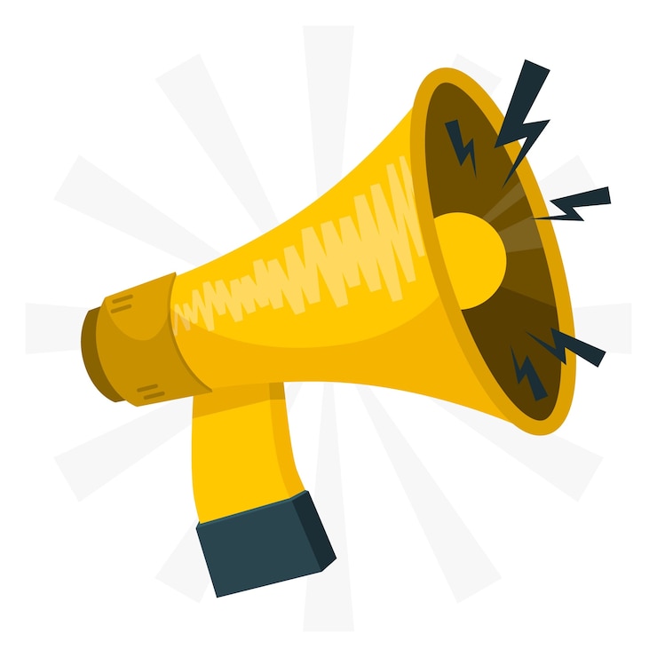 Vector Gratis megaphone concept illustration