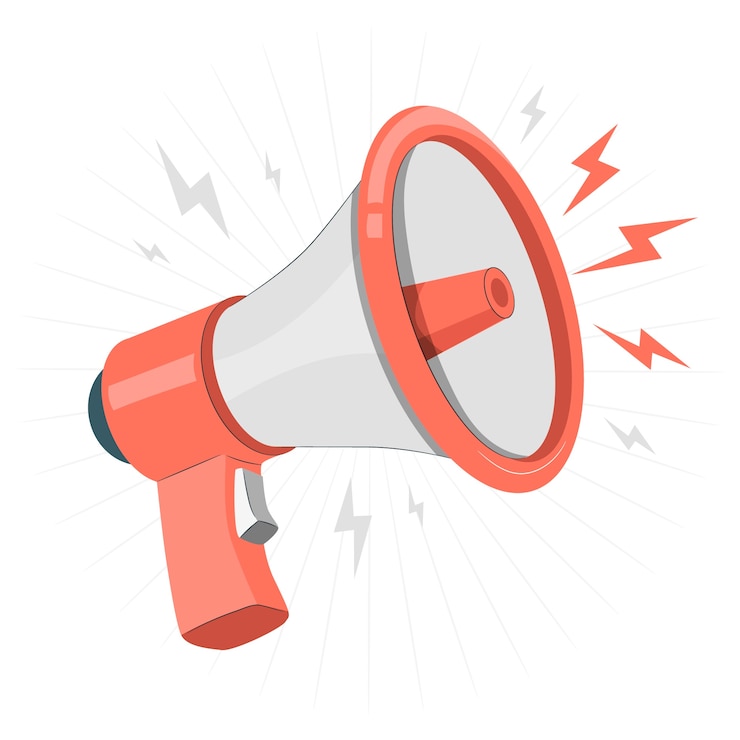 Vector Gratis megaphone concept illustration