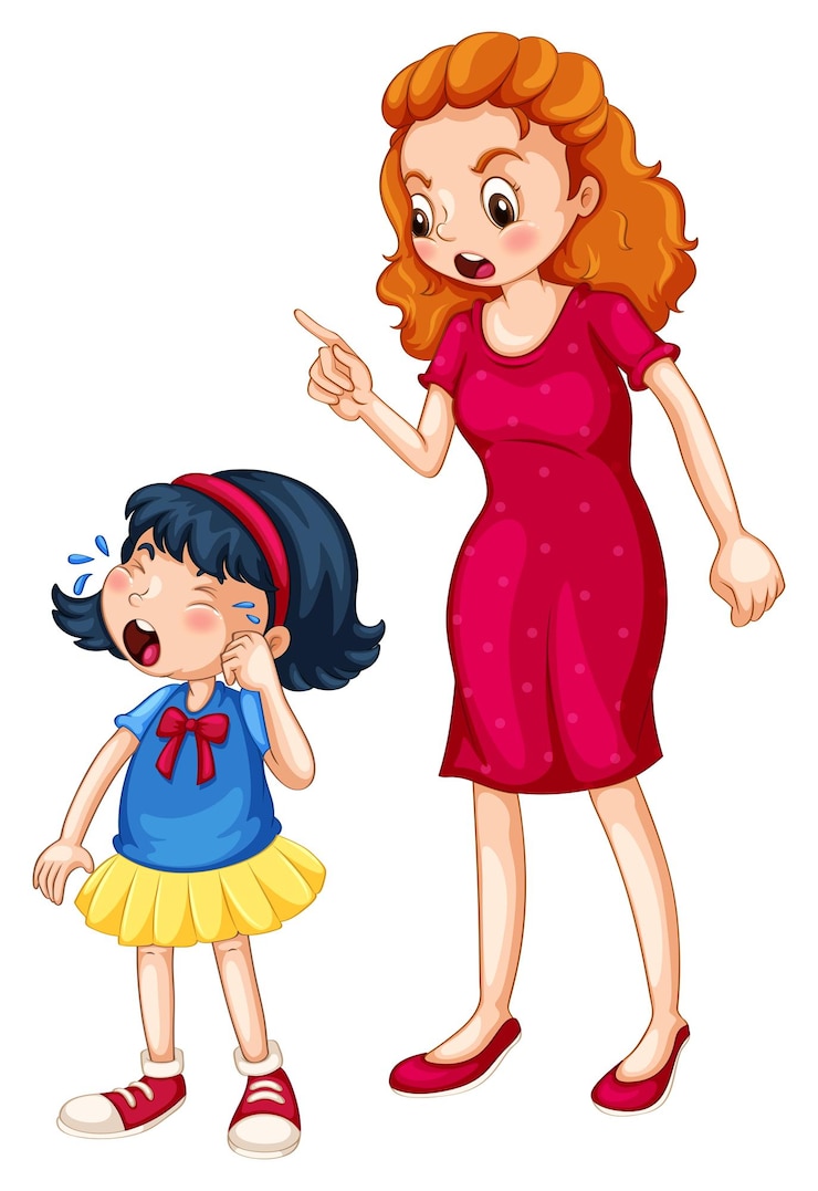 Vector Gratis memarahi