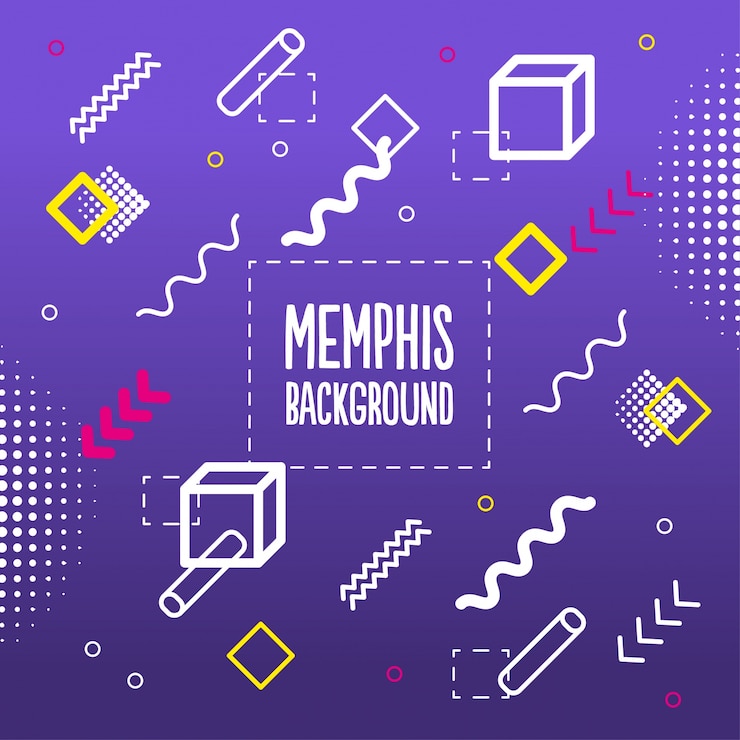 Vector Gratis memphis style background