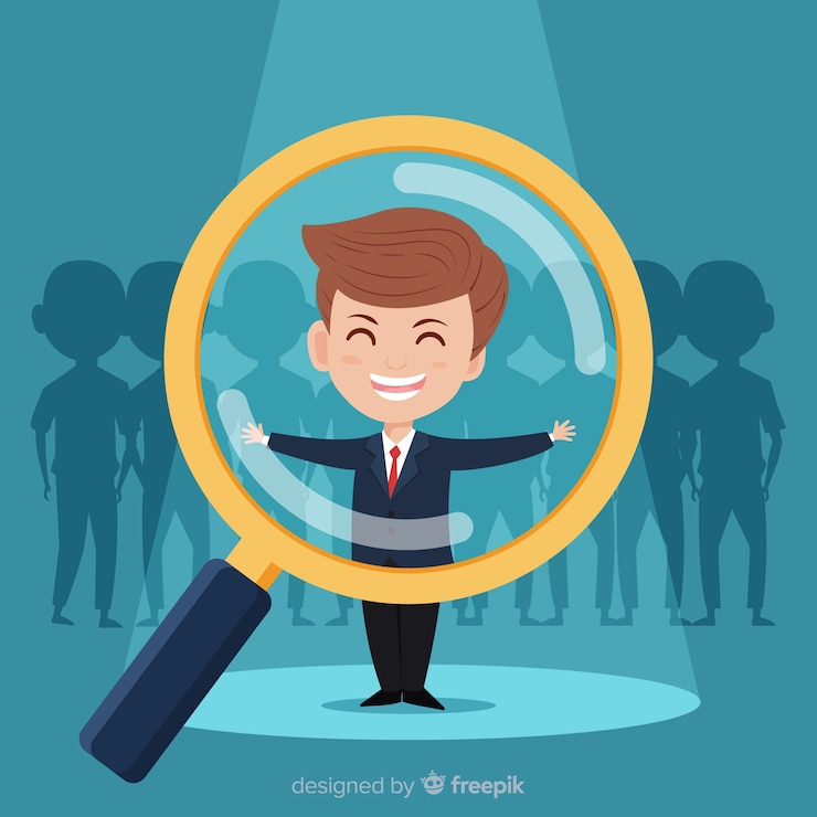 Vector Gratis mencari latar belakang talenta