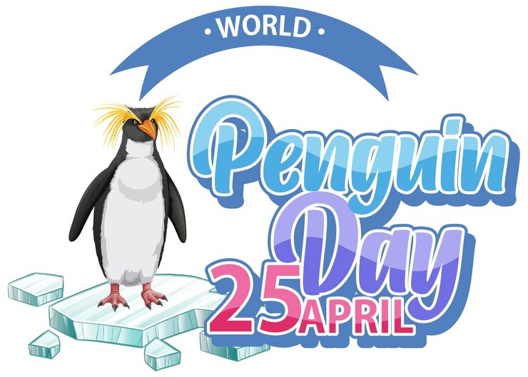 Vector Gratis merayakan ilustrasi hari penguin sedunia