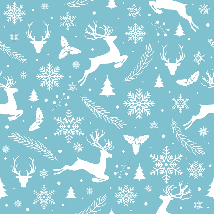 Vector Gratis merry christmas pattern seamless