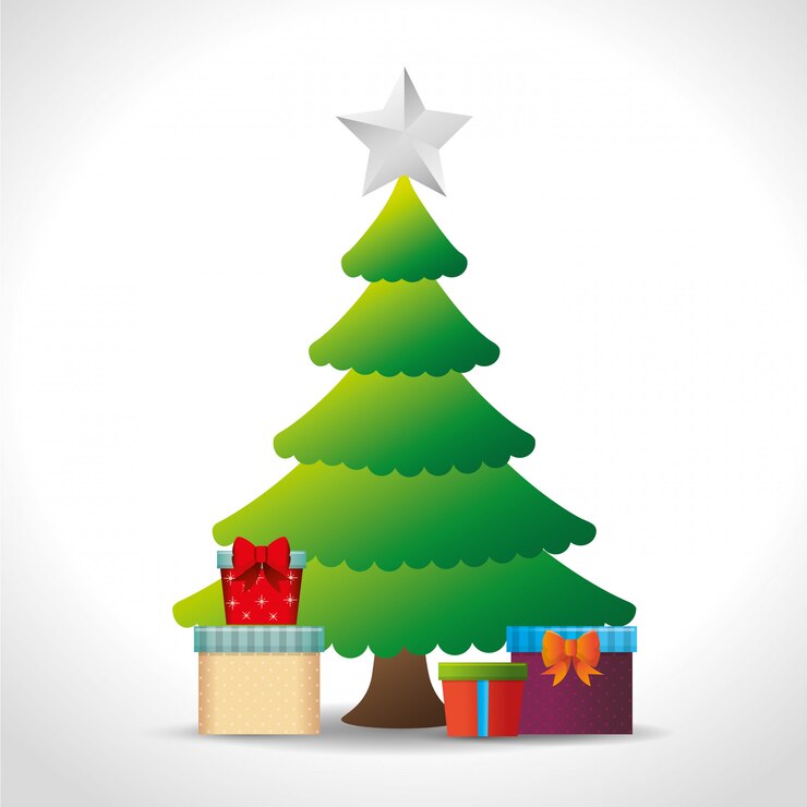 Vector Gratis merry christmas wishing card