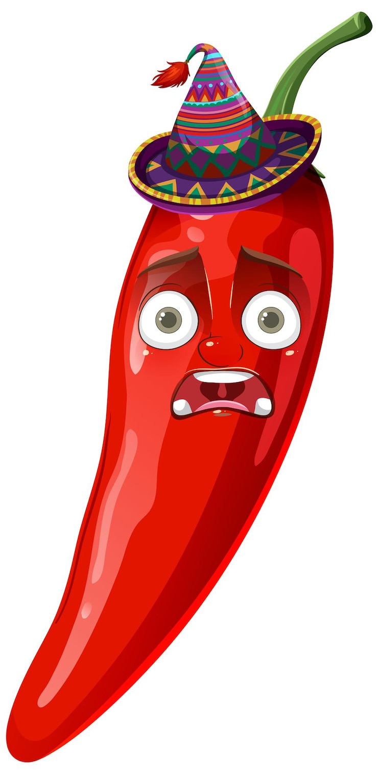 Vector Gratis mexican chili pepper cartoon