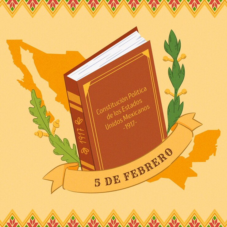 Vector Gratis mexico constitution day hand drawn