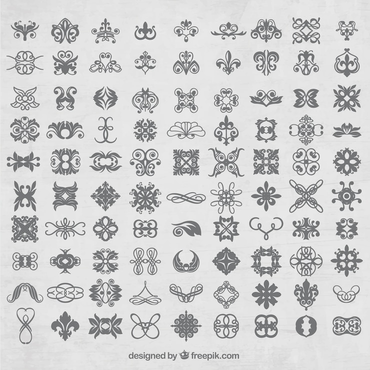 Vector Gratis mini ornaments pack