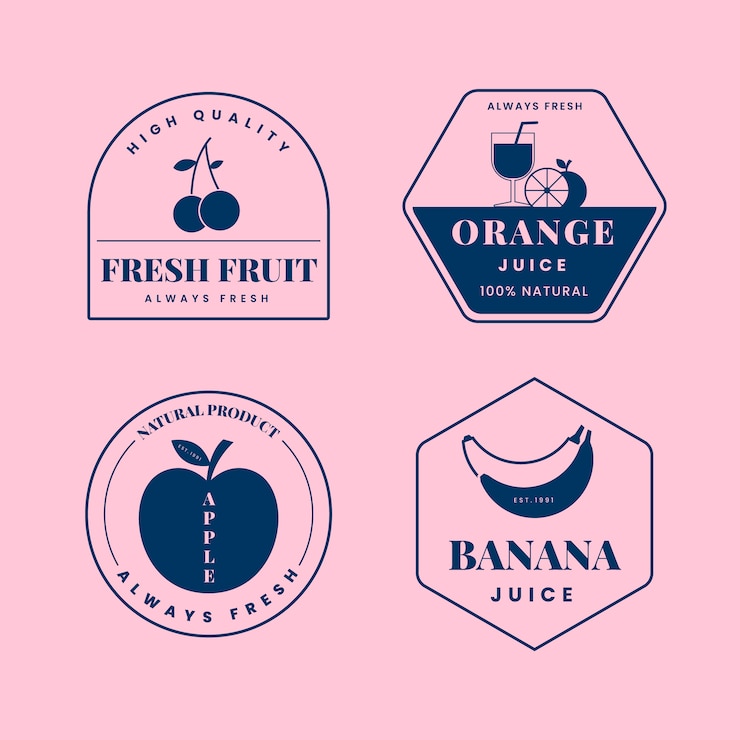 Vector Gratis minimal logo collection in two colors design