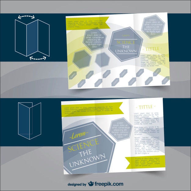Vector Gratis minimalist brochure template