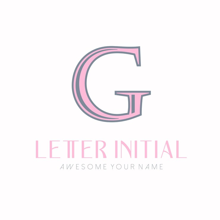 Vector Gratis minimalist letter g initials logo design for personal brand or company