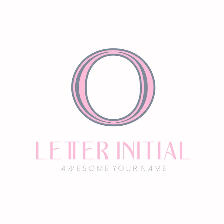 Vector Gratis minimalist letter o initials logo design for personal brand or company
