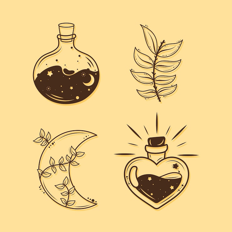 Vector Gratis minimalist style tattoos set icons