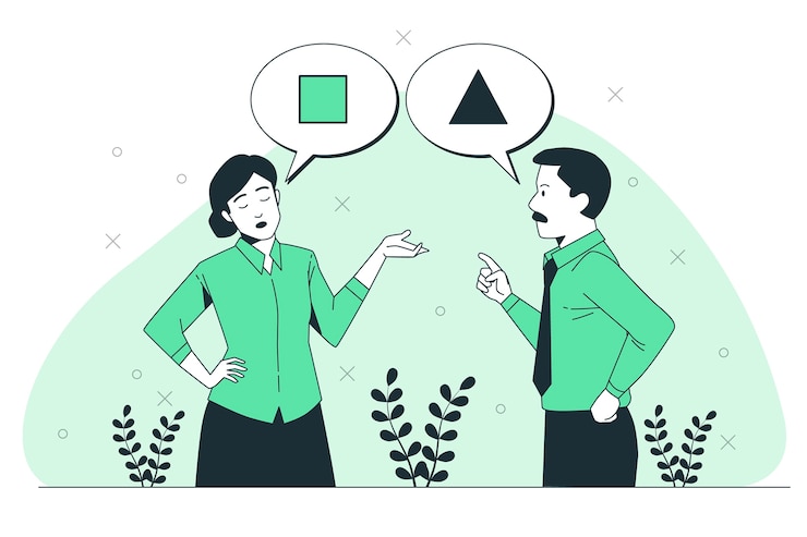 Vector Gratis miscommunication  concept illustration