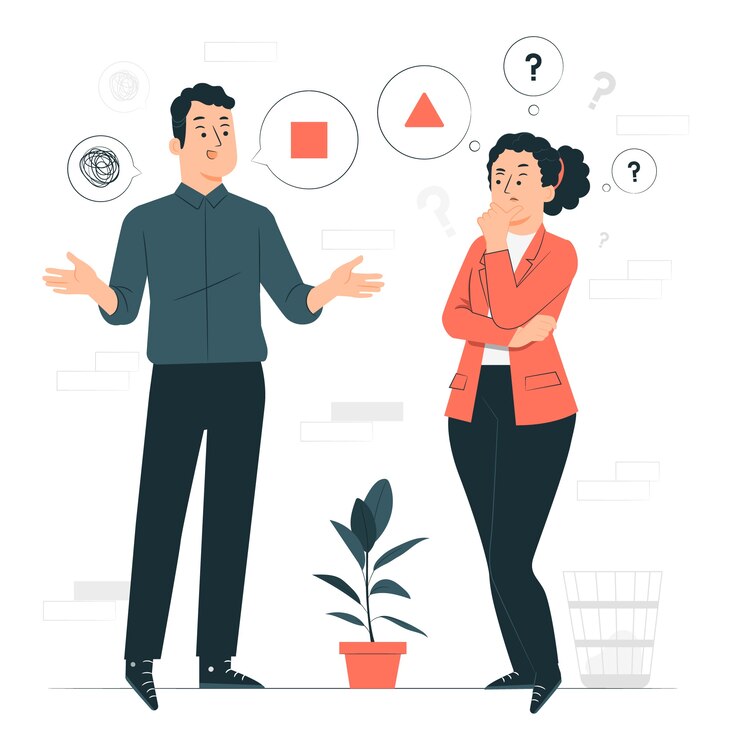 Vector Gratis miscommunication  concept illustration