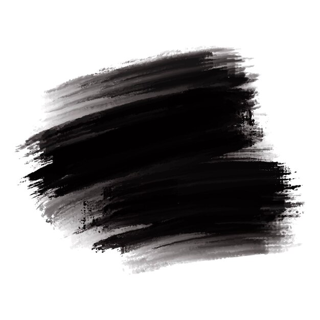 Modern black brush stroke design