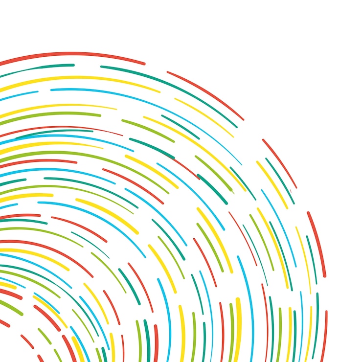 Vector Gratis modern colorful circle background