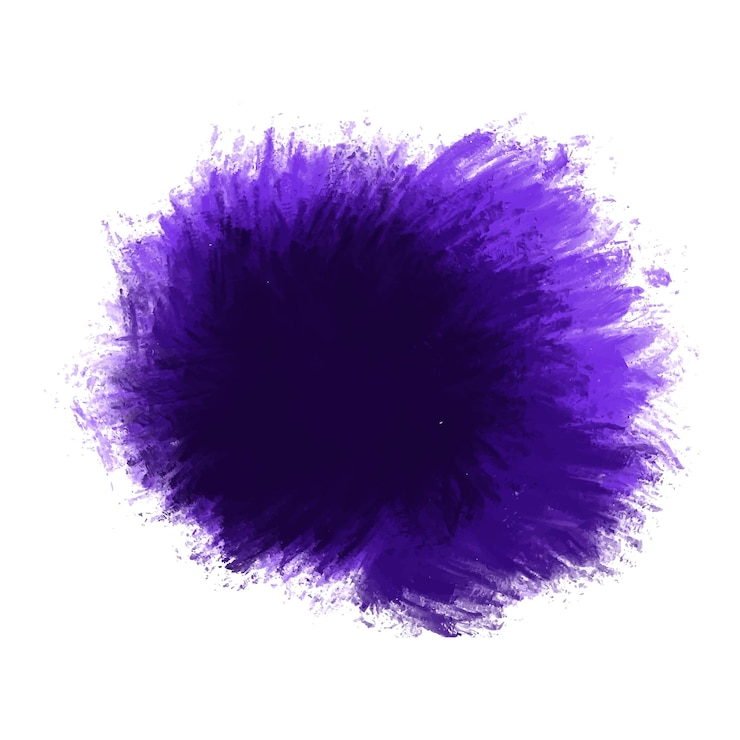 Vector Gratis modern dark purple splash on white background
