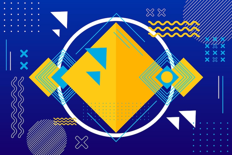 Vector Gratis modern geometric shapes background