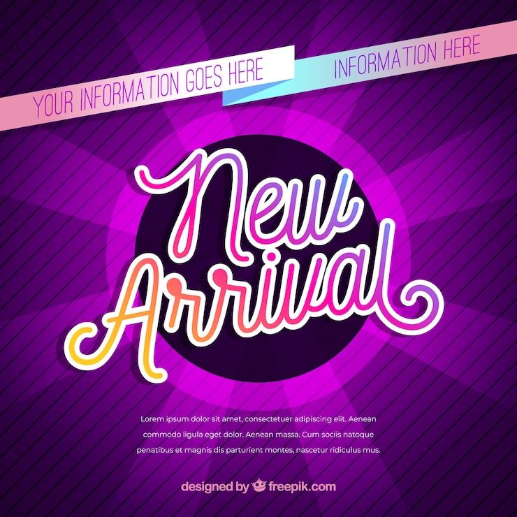 Vector Gratis modern new arrival background