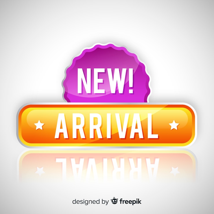 Vector Gratis modern new arrival composition with realistic design