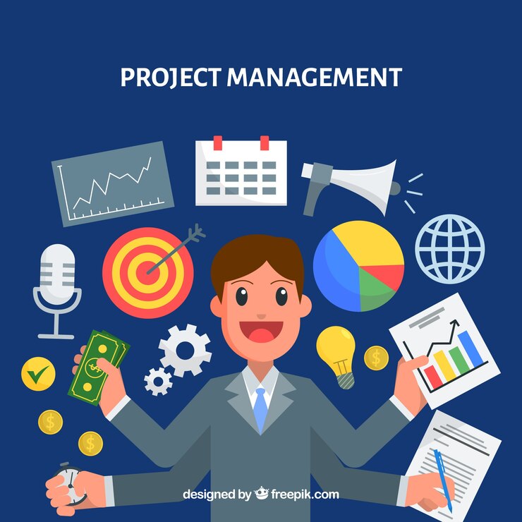 Vector Gratis modern project management concept
